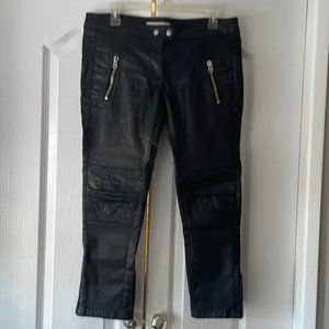 Isabel Marant Pour H&M waxed crop moto pants 8